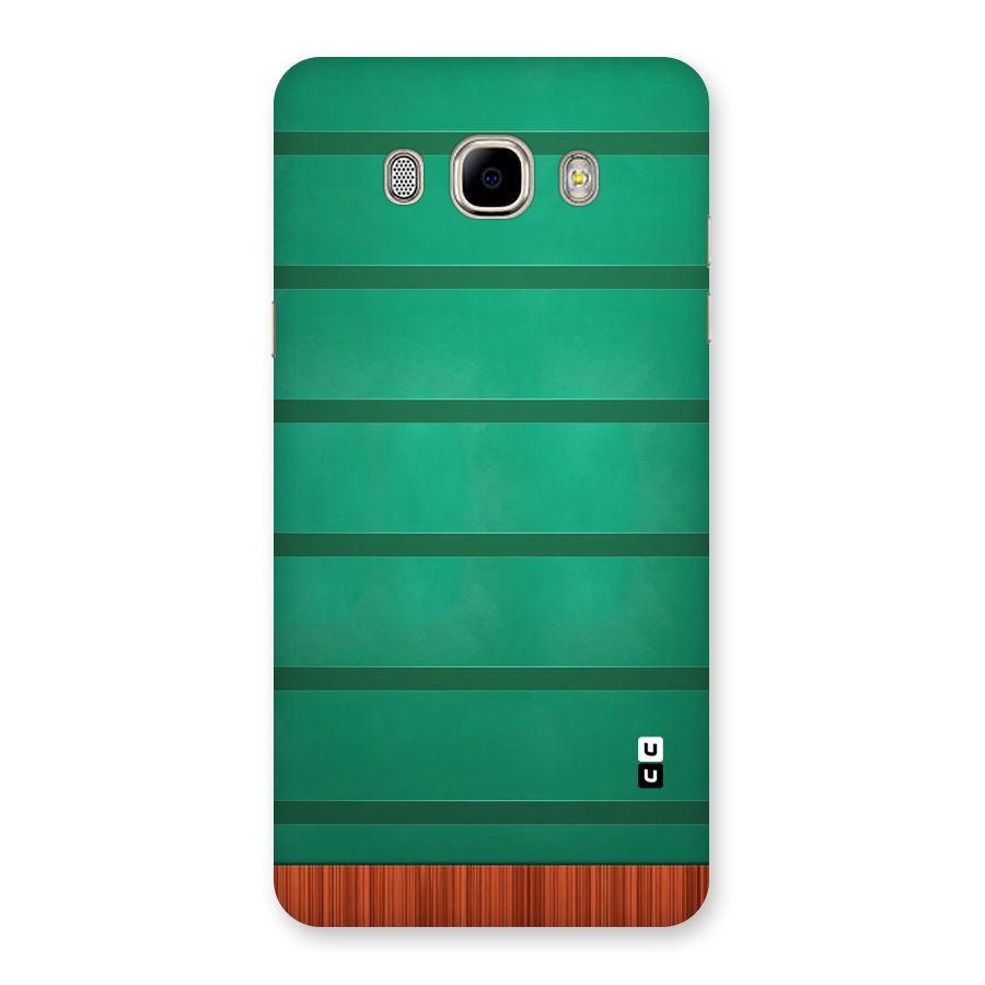 Green Wood Stripes Back Case for Samsung Galaxy J7 2016
