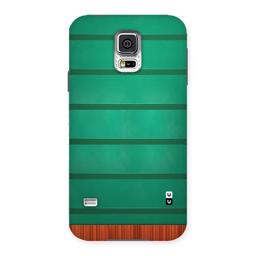 Green Wood Stripes Back Case for Samsung Galaxy S5