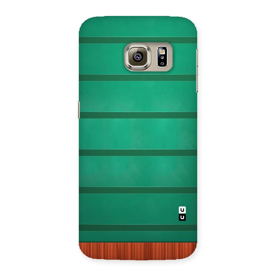 Green Wood Stripes Back Case for Samsung Galaxy S6 Edge