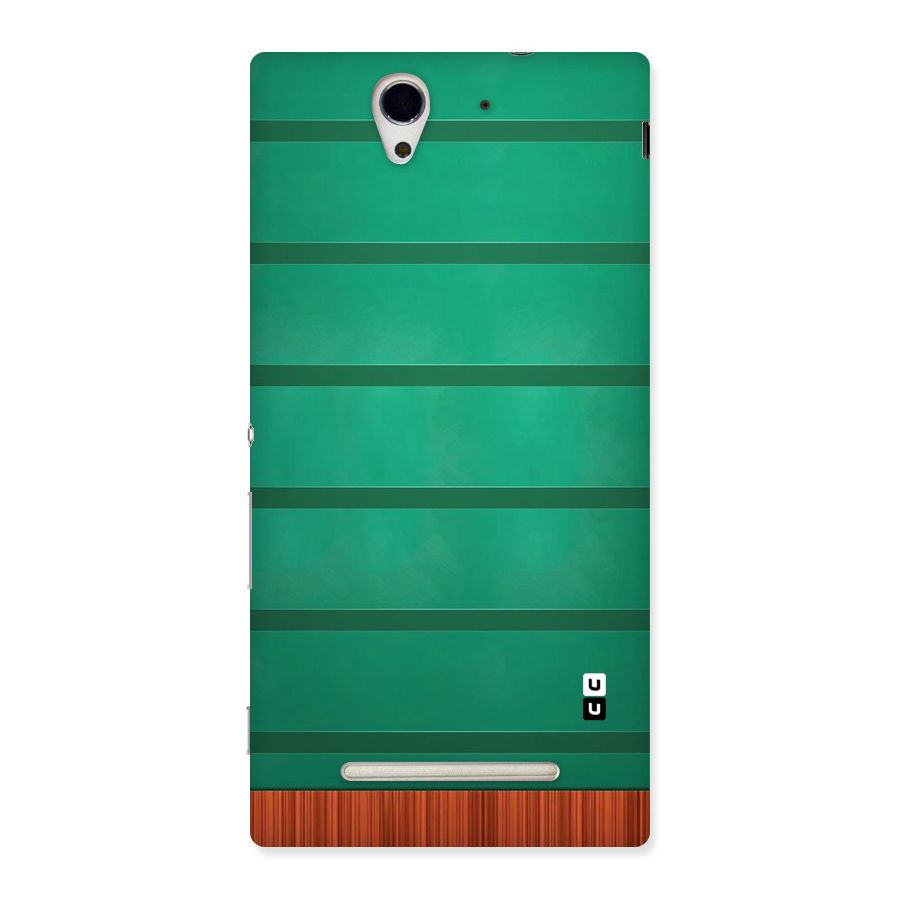 Green Wood Stripes Back Case for Sony Xperia C3