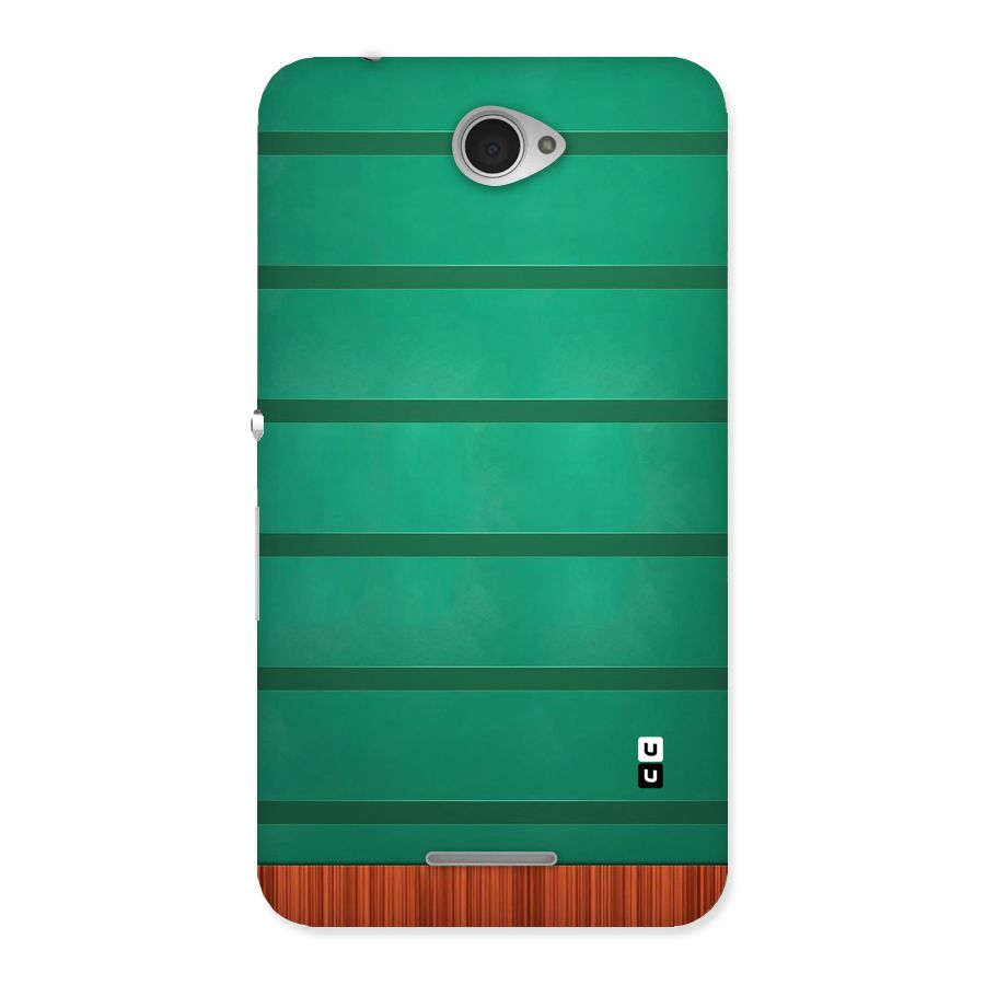 Green Wood Stripes Back Case for Sony Xperia E4