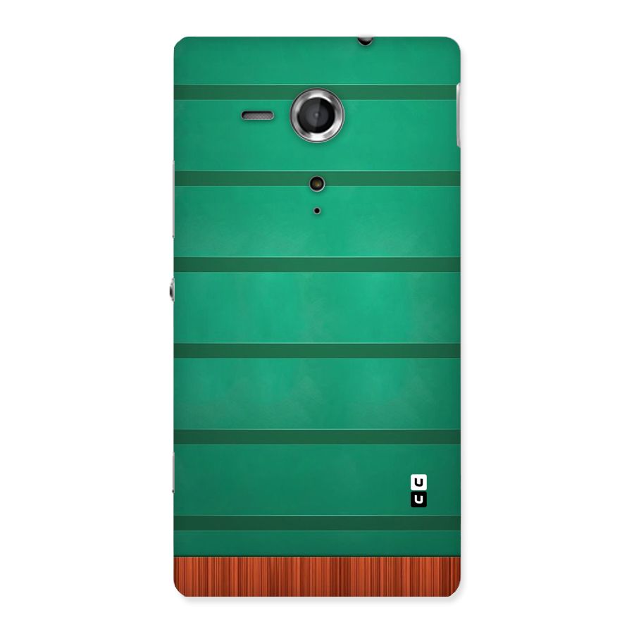 Green Wood Stripes Back Case for Sony Xperia SP
