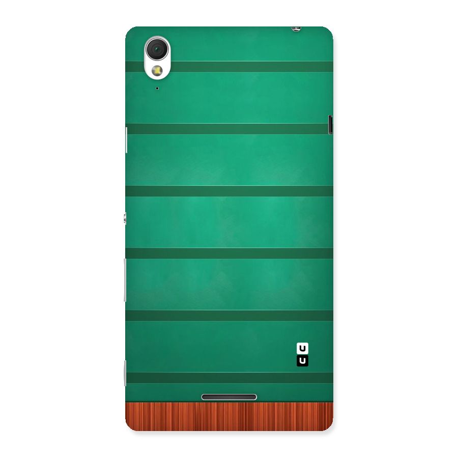 Green Wood Stripes Back Case for Sony Xperia T3