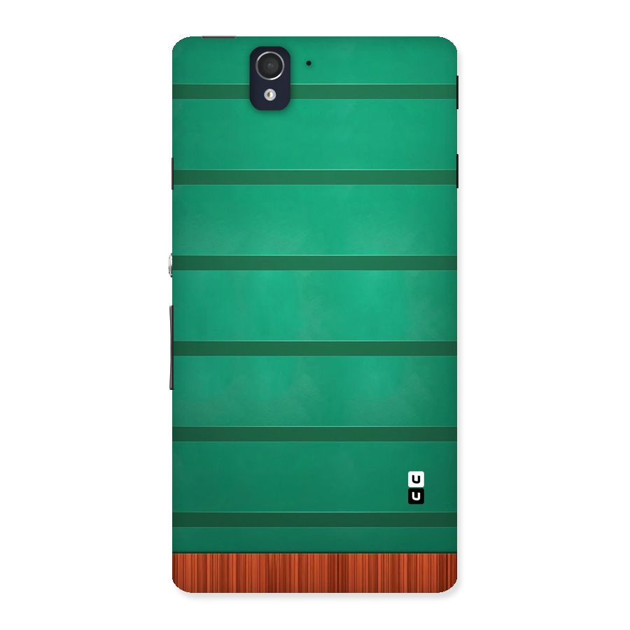 Green Wood Stripes Back Case for Sony Xperia Z