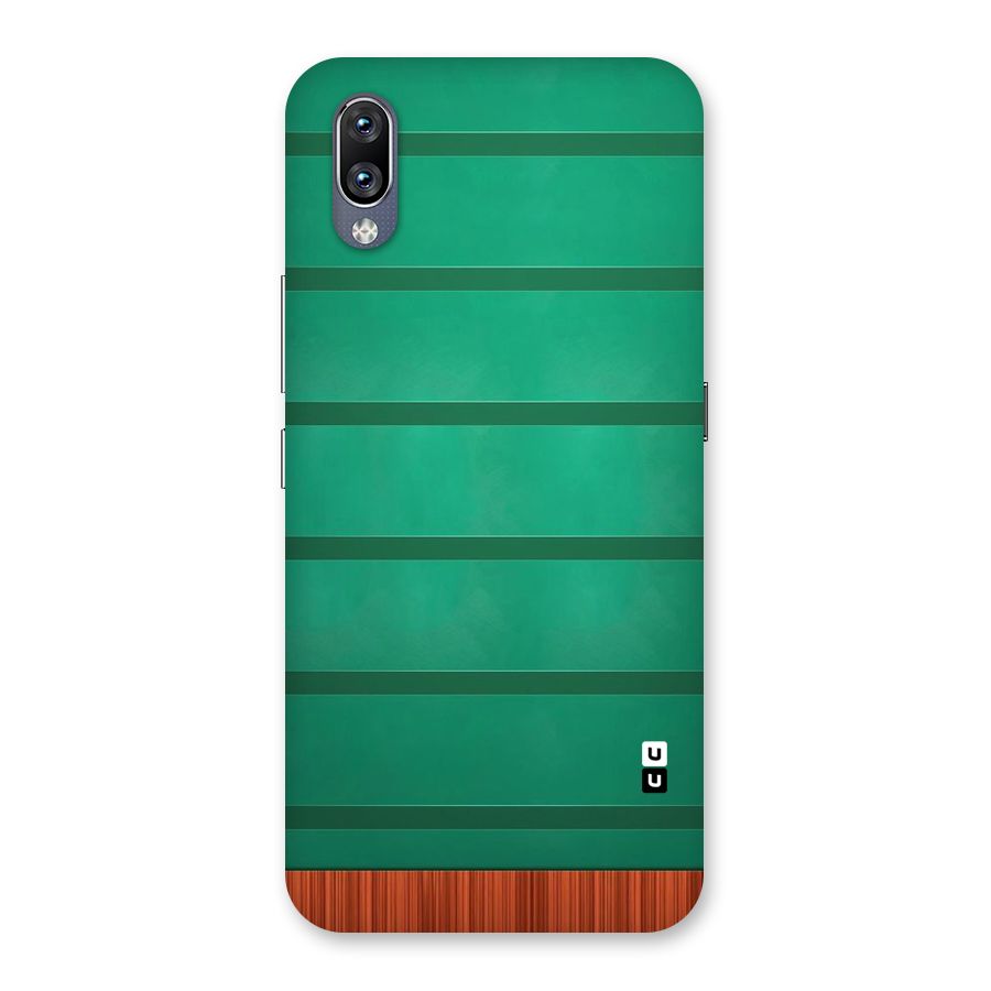 Green Wood Stripes Back Case for Vivo NEX