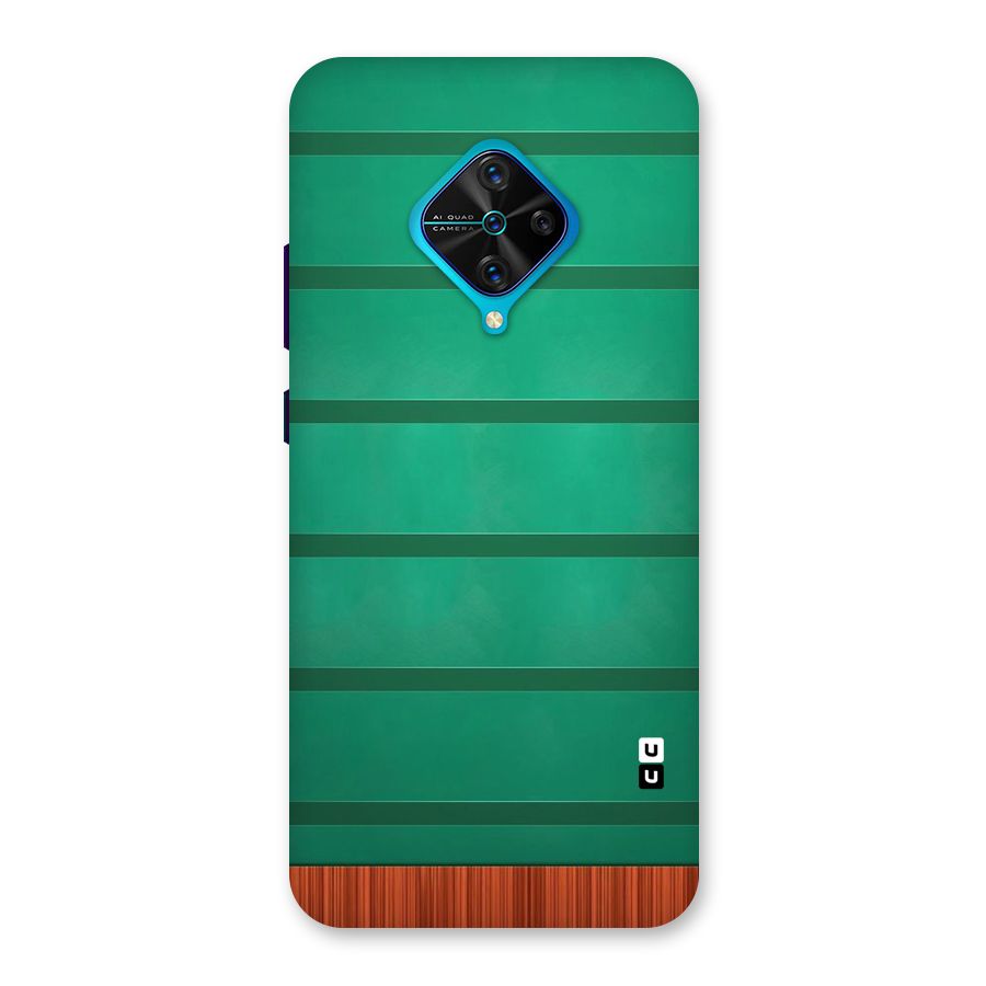 Green Wood Stripes Back Case for Vivo S1 Pro