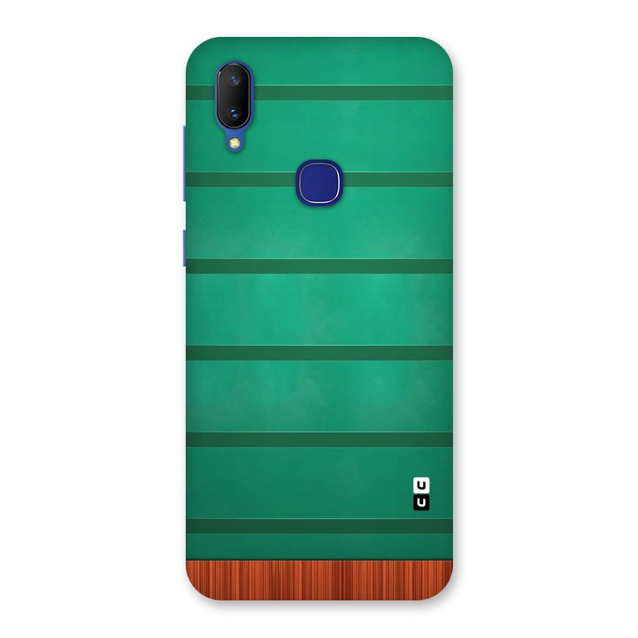 Green Wood Stripes Back Case for Vivo V11