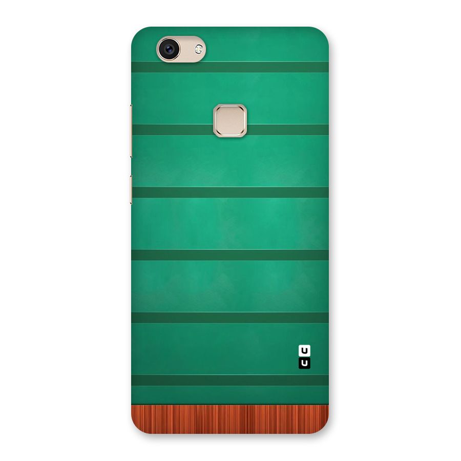 Green Wood Stripes Back Case for Vivo V7