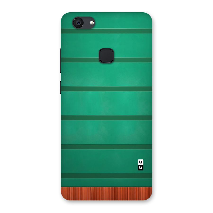 Green Wood Stripes Back Case for Vivo V7 Plus