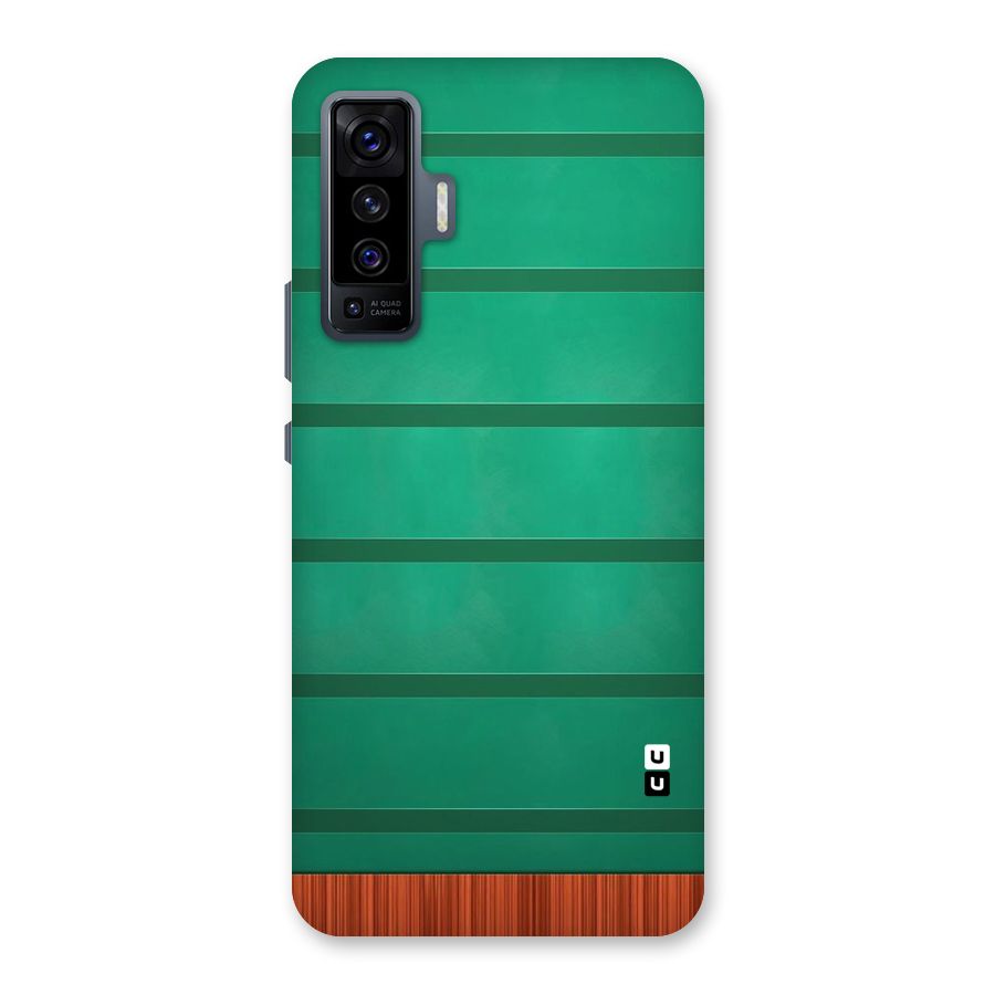 Green Wood Stripes Back Case for Vivo X50