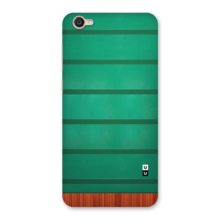 Green Wood Stripes Back Case for Vivo Y55s