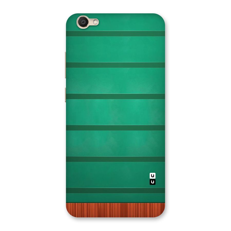 Green Wood Stripes Back Case for Vivo Y67
