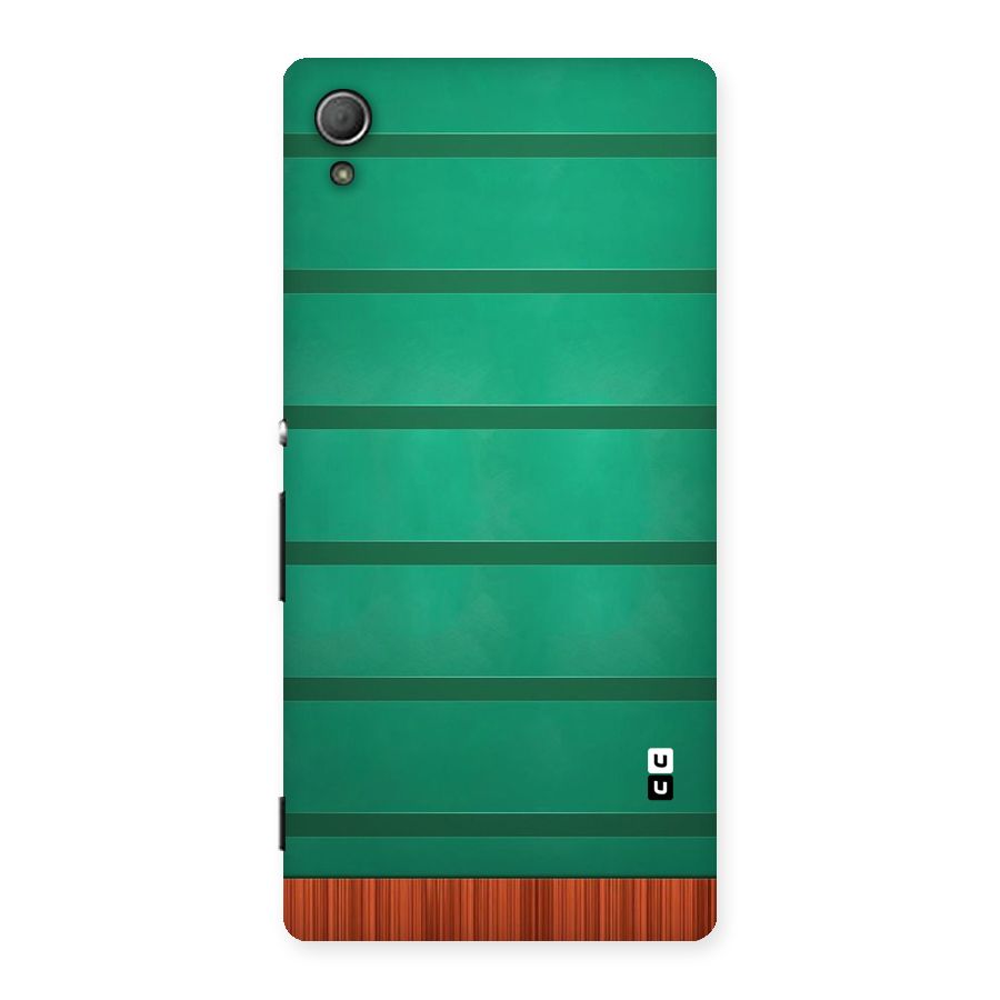 Green Wood Stripes Back Case for Xperia Z3 Plus