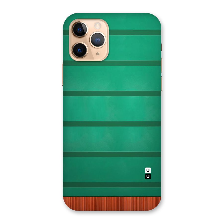 Green Wood Stripes Back Case for iPhone 11 Pro