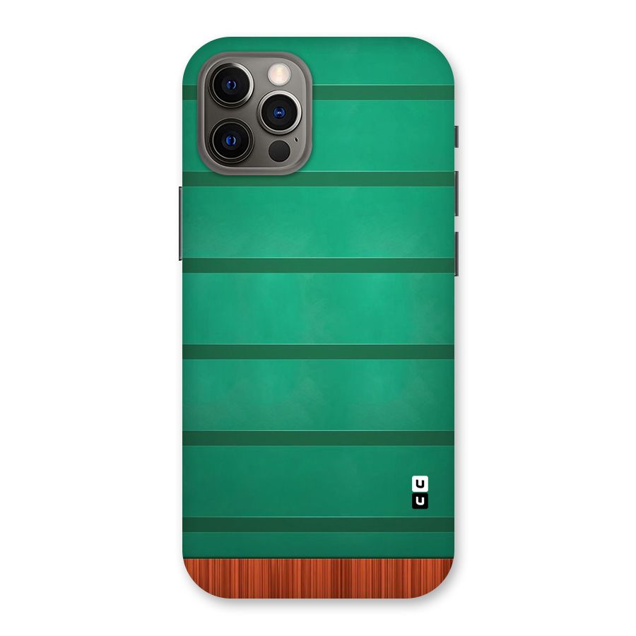 Green Wood Stripes Back Case for iPhone 12 Pro