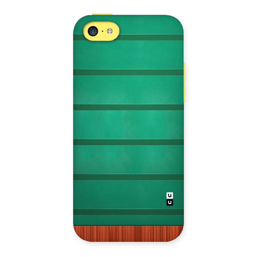 Green Wood Stripes Back Case for iPhone 5C
