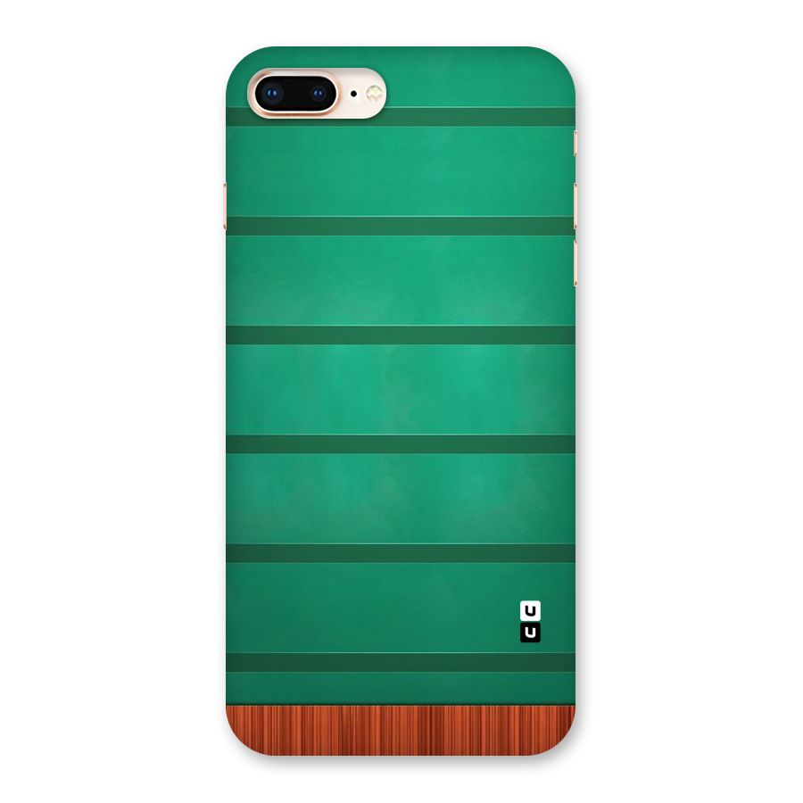 Green Wood Stripes Back Case for iPhone 8 Plus
