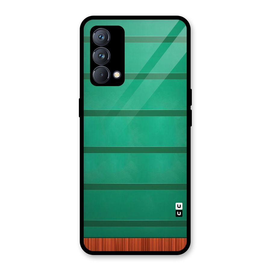 Green Wood Stripes Glass Back Case for Realme GT Master Edition