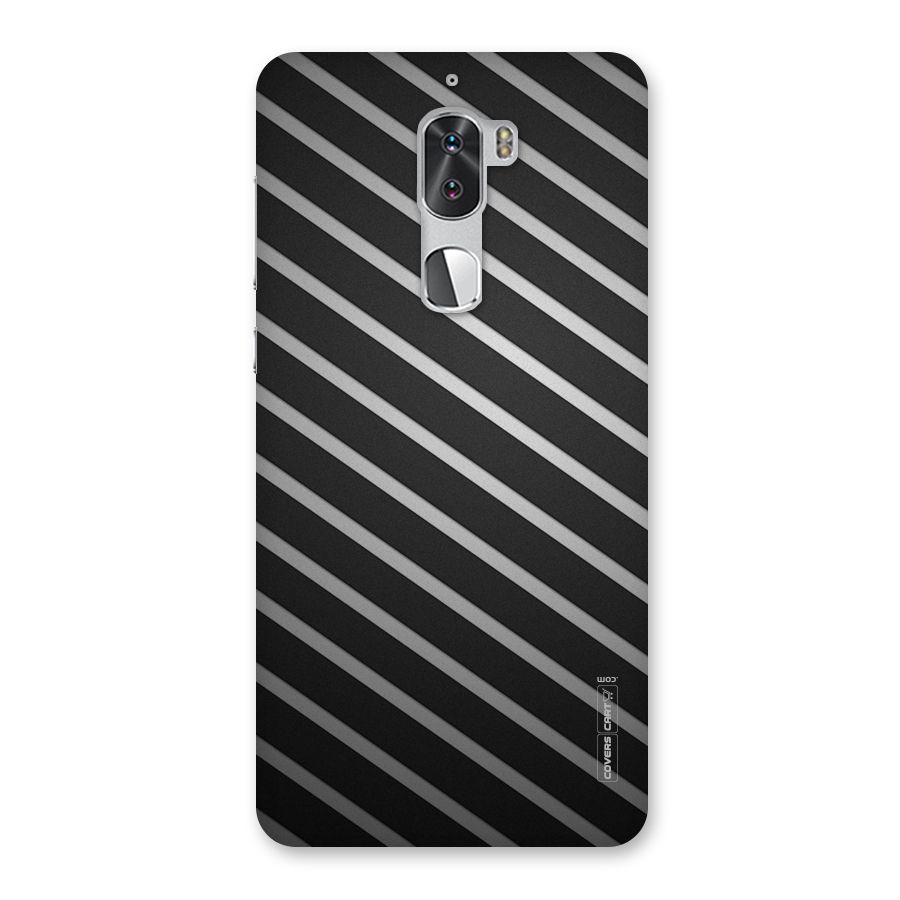 Grey And Black Stripes Back Case for Coolpad Cool 1