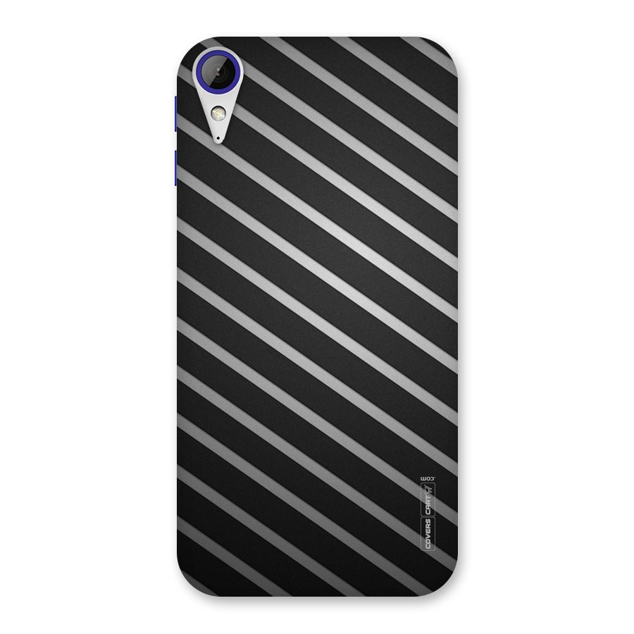 Grey And Black Stripes Back Case for Desire 830