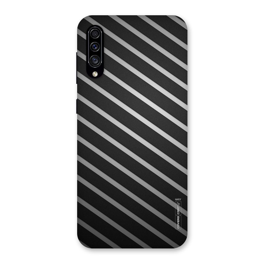Grey And Black Stripes Back Case for Galaxy A30s