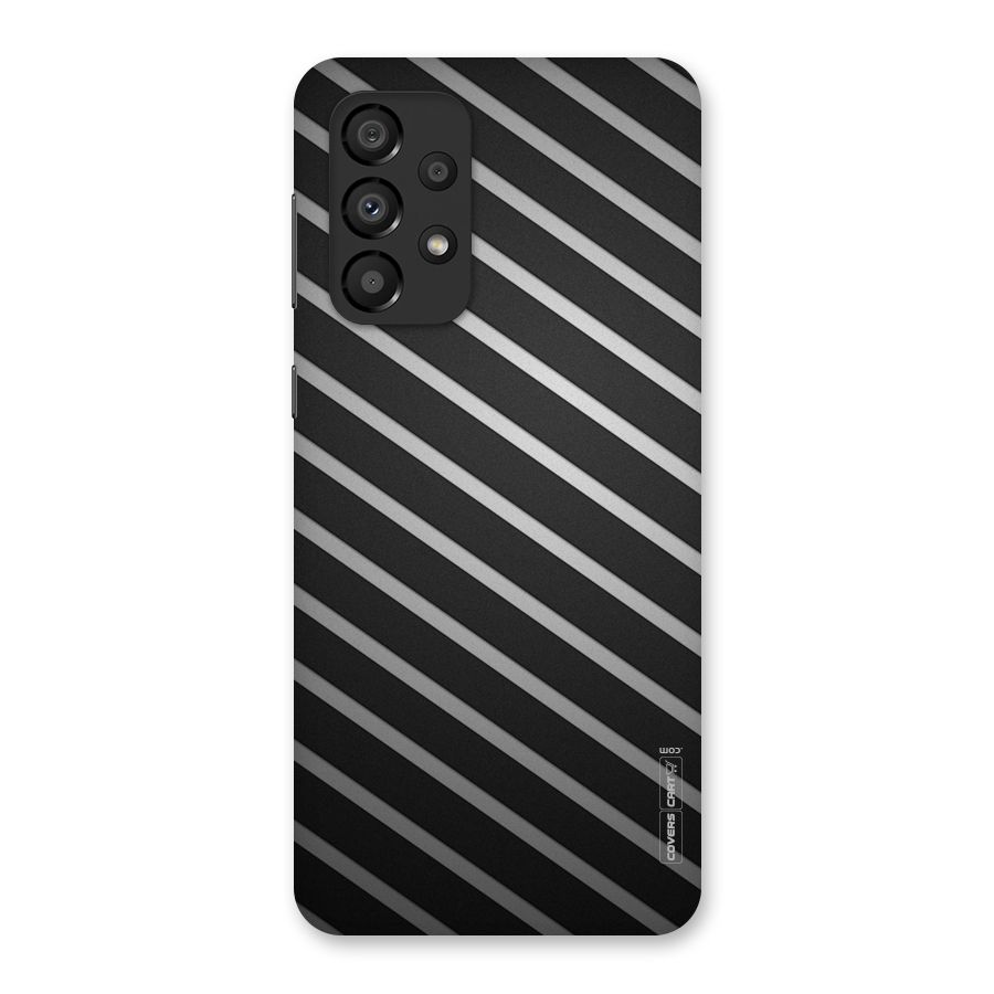 Grey And Black Stripes Back Case for Galaxy A33 5G