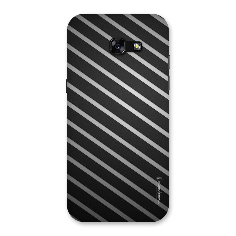 Grey And Black Stripes Back Case for Galaxy A5 2017