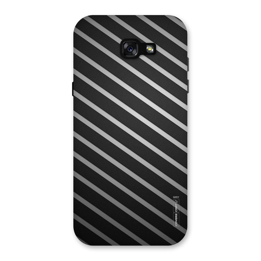 Grey And Black Stripes Back Case for Galaxy A7 (2017)