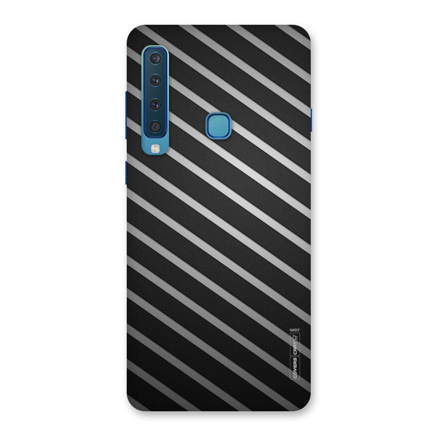 Grey And Black Stripes Back Case for Galaxy A9 (2018)
