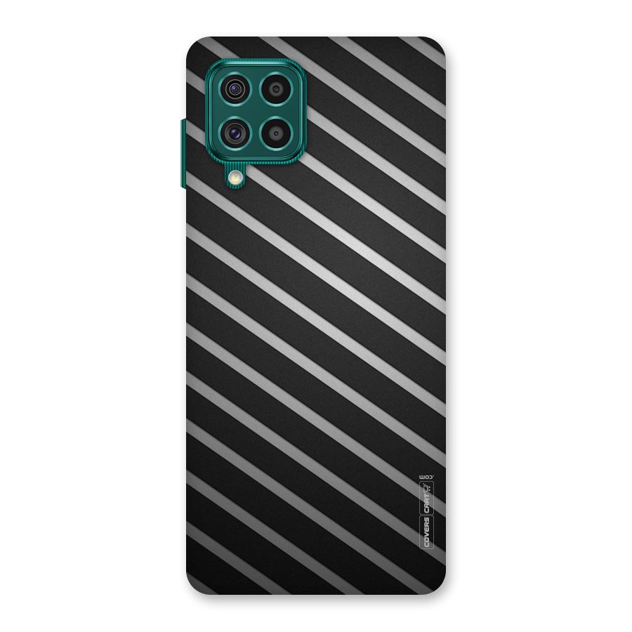 Grey And Black Stripes Back Case for Galaxy F62