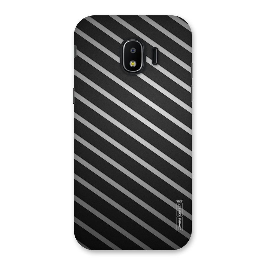 Grey And Black Stripes Back Case for Galaxy J2 Pro 2018