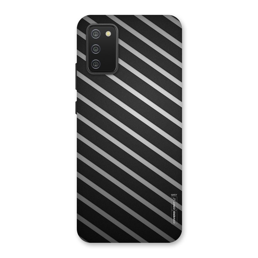Grey And Black Stripes Back Case for Galaxy M02s