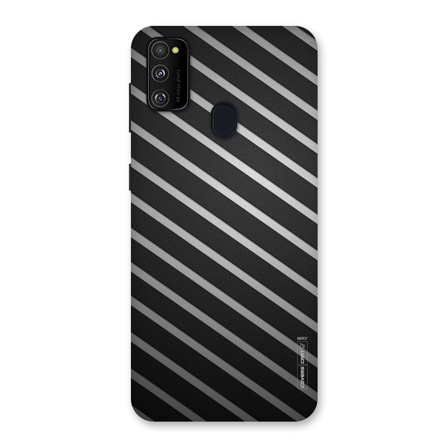 Grey And Black Stripes Back Case for Galaxy M30s