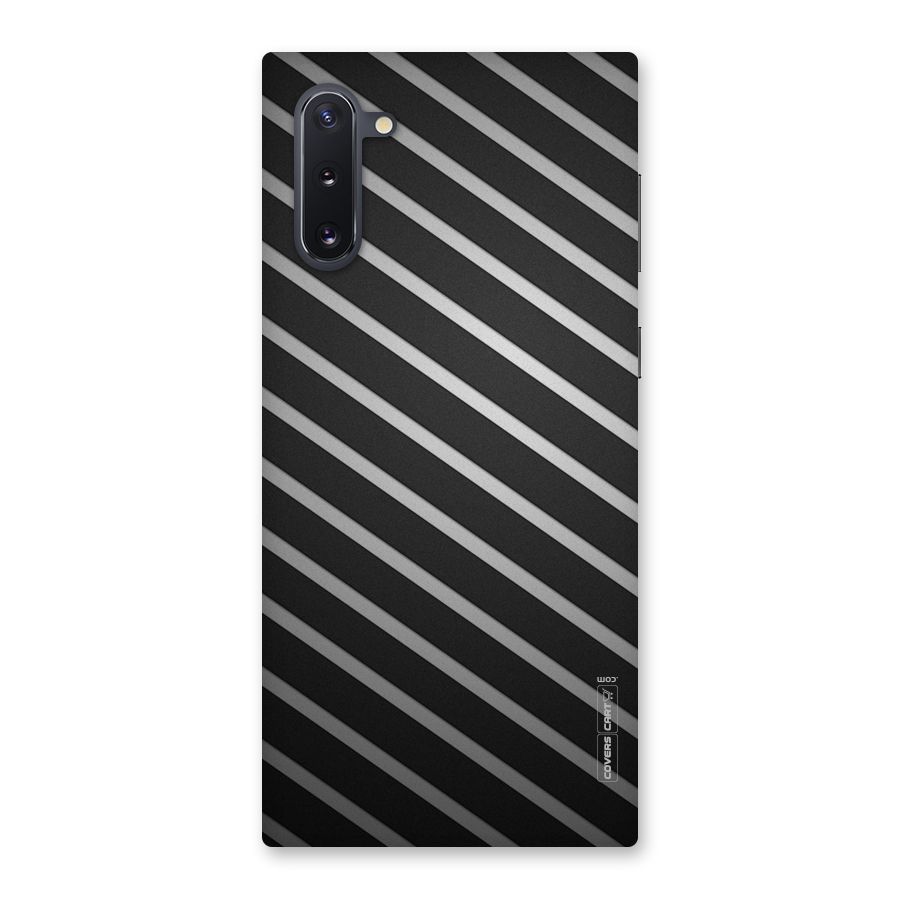 Grey And Black Stripes Back Case for Galaxy Note 10