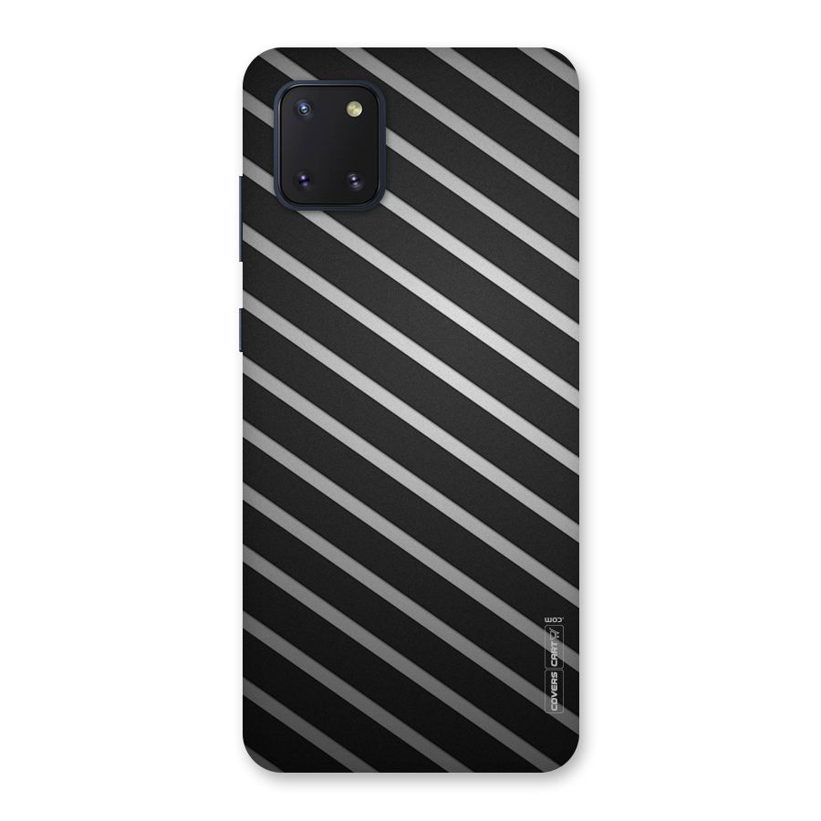 Grey And Black Stripes Back Case for Galaxy Note 10 Lite