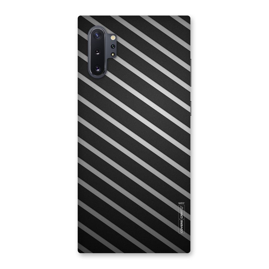 Grey And Black Stripes Back Case for Galaxy Note 10 Plus