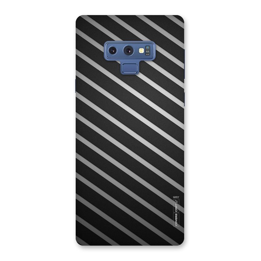 Grey And Black Stripes Back Case for Galaxy Note 9