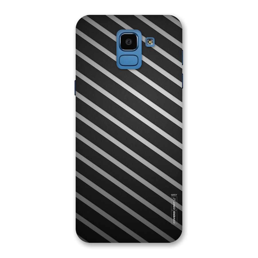 Grey And Black Stripes Back Case for Galaxy On6