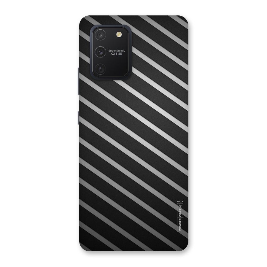 Grey And Black Stripes Back Case for Galaxy S10 Lite