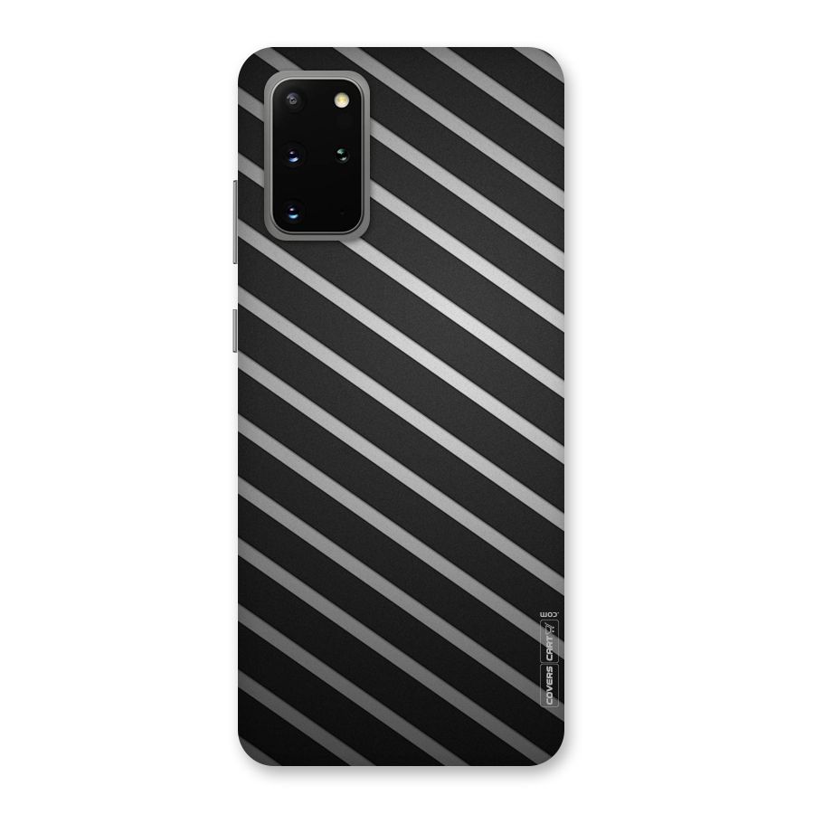 Grey And Black Stripes Back Case for Galaxy S20 Plus