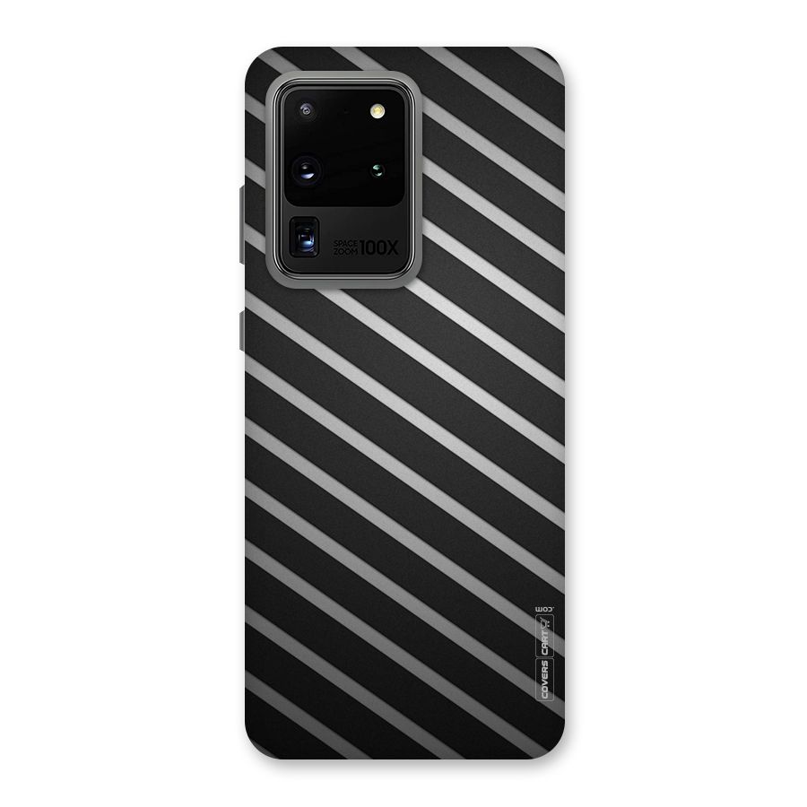 Grey And Black Stripes Back Case for Galaxy S20 Ultra