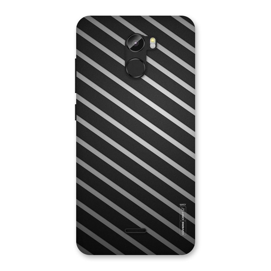 Grey And Black Stripes Back Case for Gionee X1