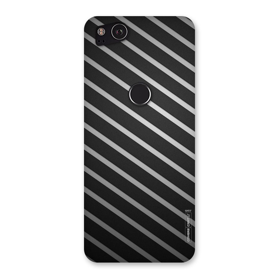 Grey And Black Stripes Back Case for Google Pixel 2