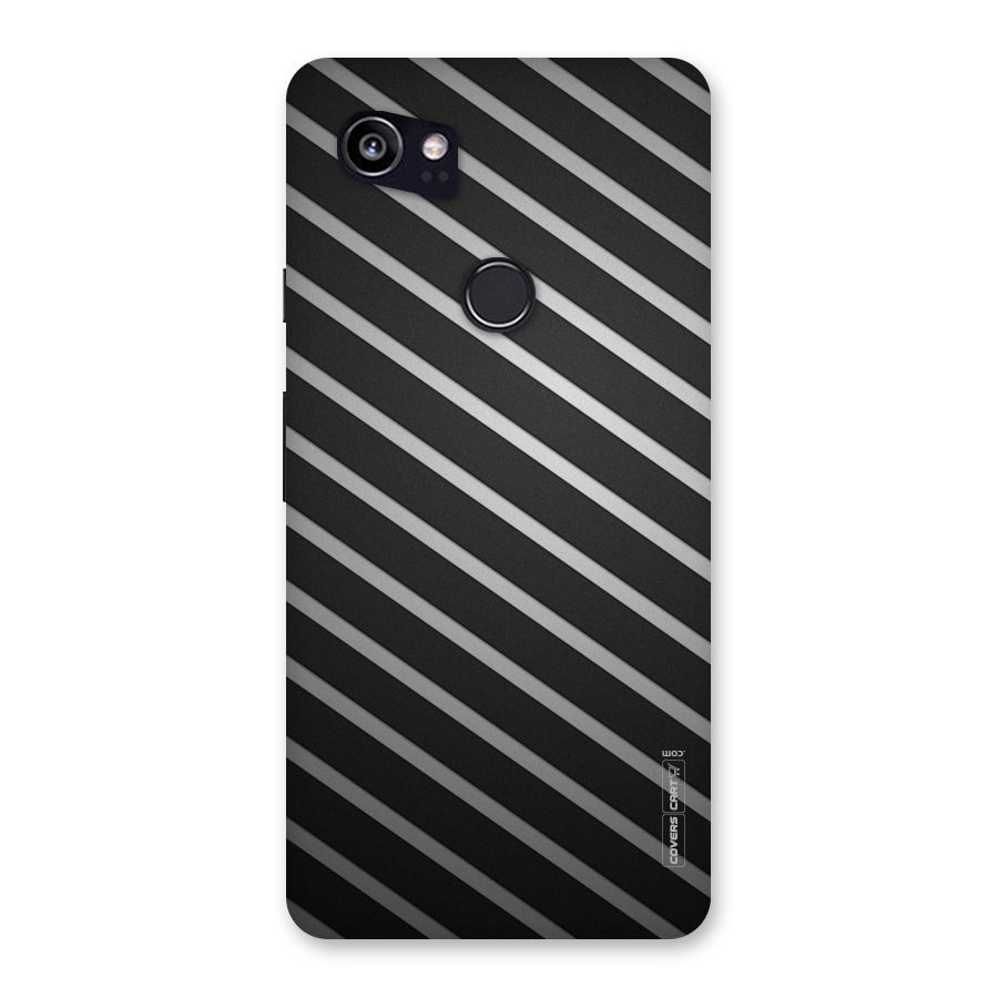 Grey And Black Stripes Back Case for Google Pixel 2 XL