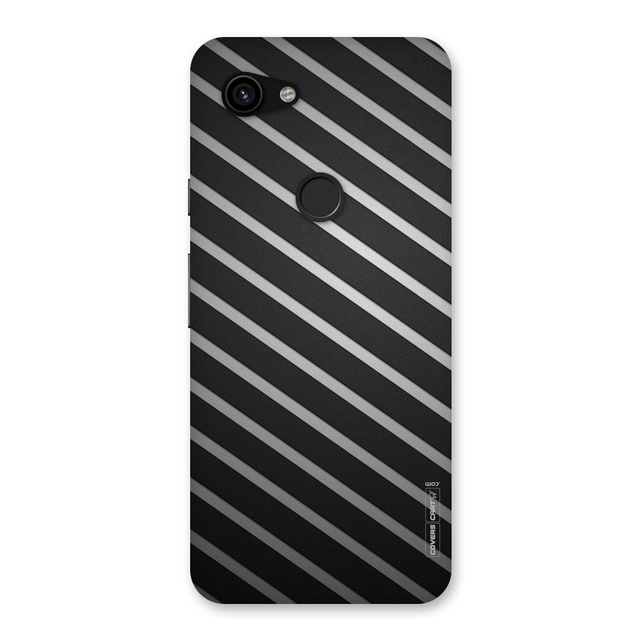 Grey And Black Stripes Back Case for Google Pixel 3a
