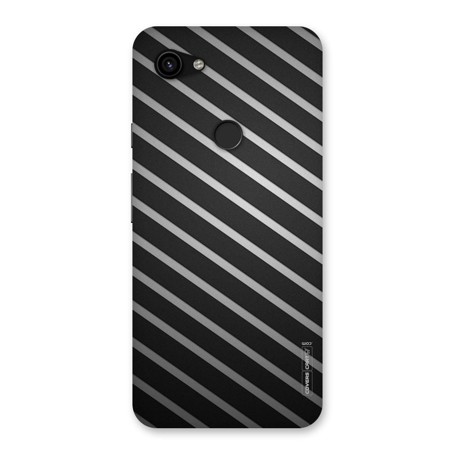 Grey And Black Stripes Back Case for Google Pixel 3a XL