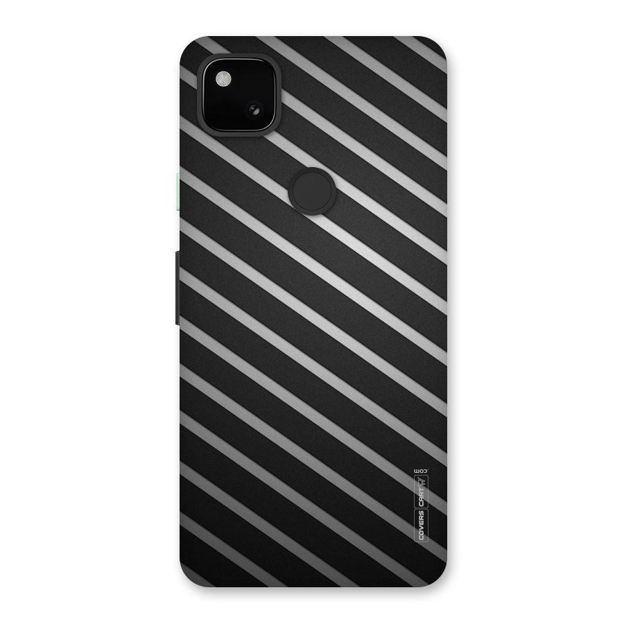 Grey And Black Stripes Back Case for Google Pixel 4a