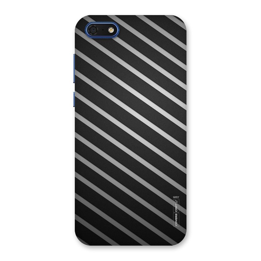 Grey And Black Stripes Back Case for Honor 7s