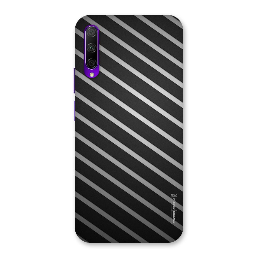 Grey And Black Stripes Back Case for Honor 9X Pro