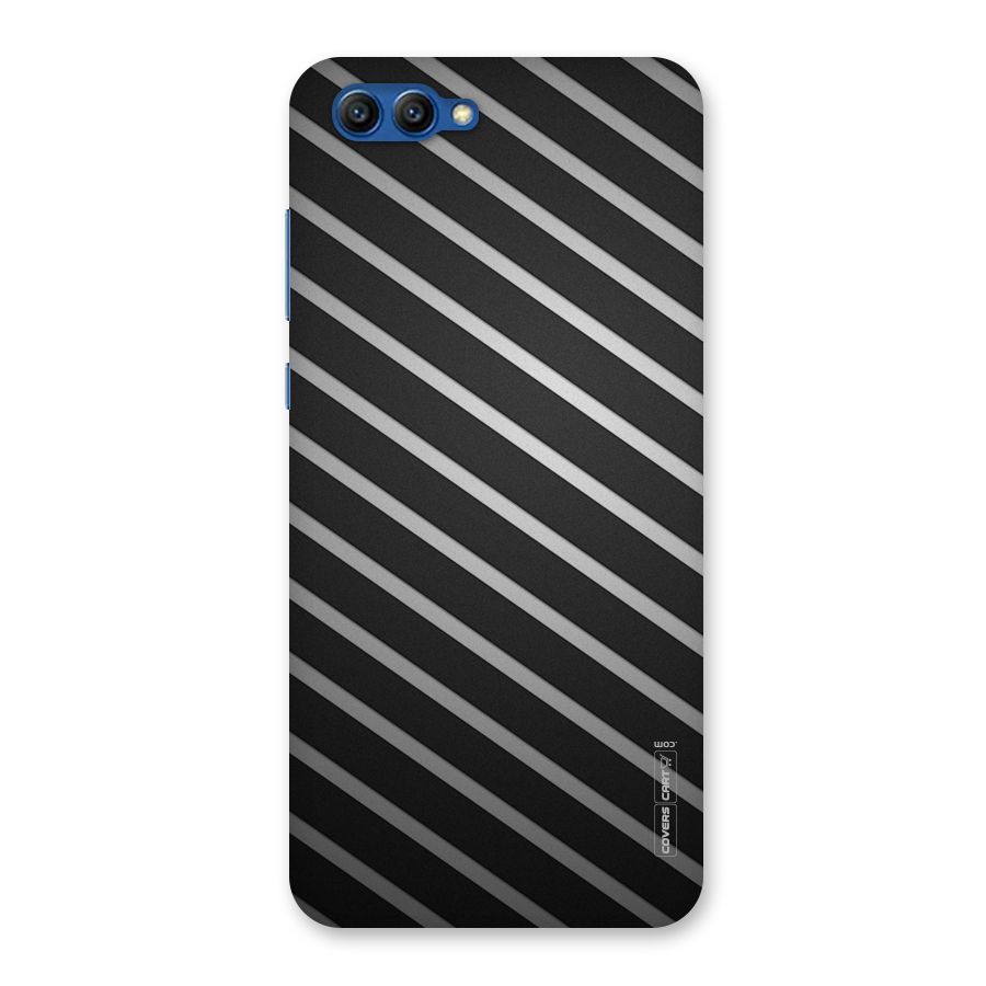 Grey And Black Stripes Back Case for Honor View 10